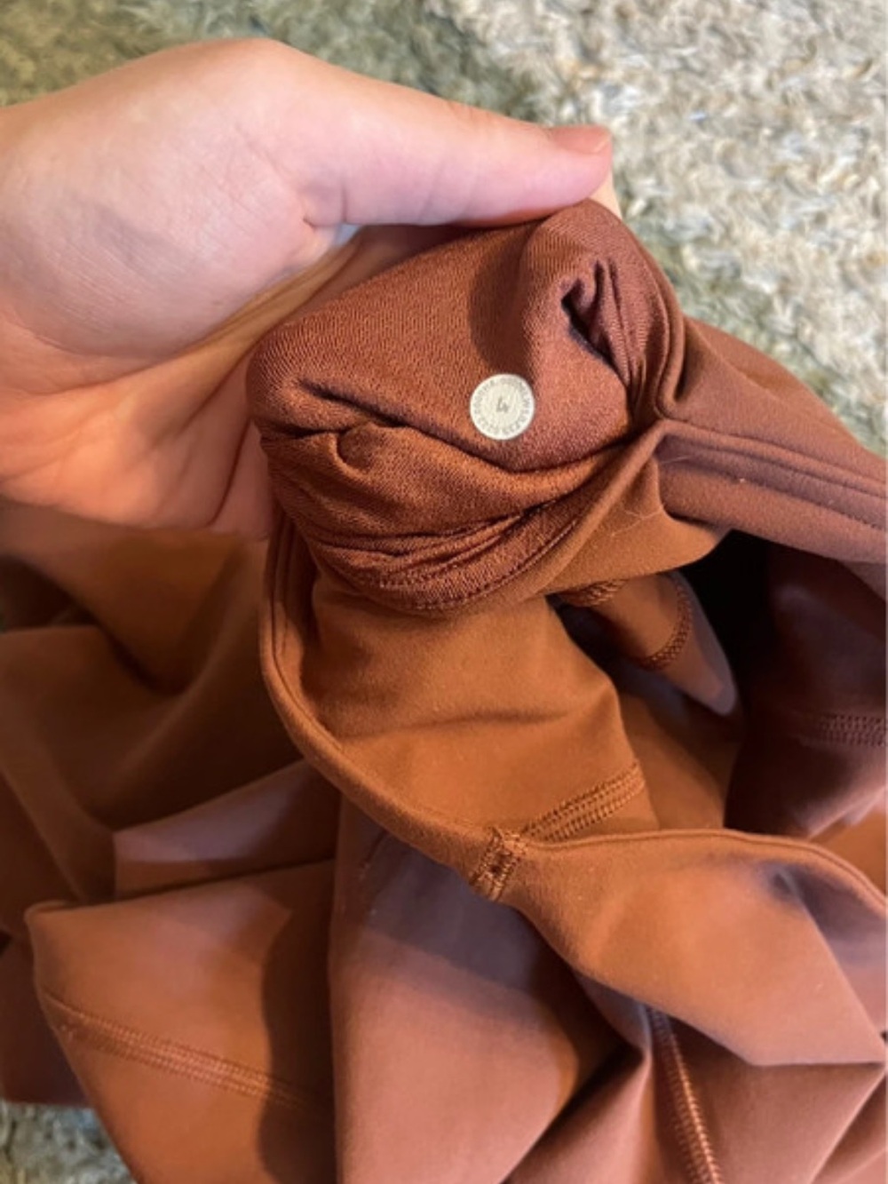 Lululemon High-Waist Rust(Brown) Yoga Pants - Picture 3 of 3